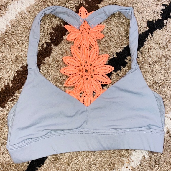 Grey & Coral Aerie Sports Bra! - Picture 2 of 6